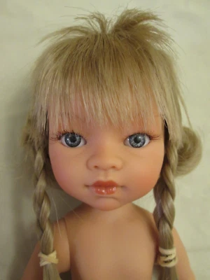 Muñeca Vinilo Desnudo Antonio Juan 31cm Emily Boho 13" Cabello Rubio Ojos Azules Foto 1 de 4