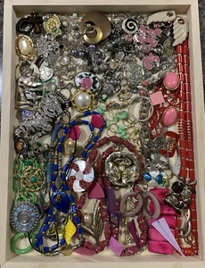 3LB SCRAP JUNK Jewelry Lot Craft Harvest Repurpose salvage Broken Vintage-Now #1 - Picture 1 of 5