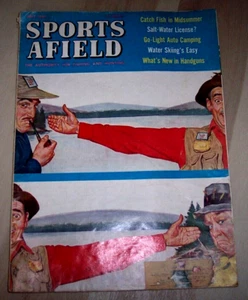 1955 Sports Afield Magazine July Bob Hilbert Cover - Bild 1 von 2