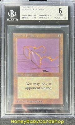 MTG Limited Edition Alpha 1993 Glasses of Urza BGS 6.0 EX/MT Old School 93/94 - Image 1 of 4
