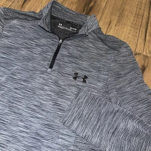 Camisa Pullover Under Armour Threadborne 1/4 Cremallera Gris Jaspeado Para Hombre Pequeña ¡Bonita! - Imagen 1 de 10
