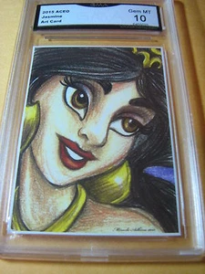 JASMINE ALADIN ARTIST AUTO 2014 ACEO ART PRINT GRADED 10  L@@@K - Picture 1 of 1