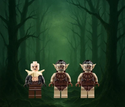 LEGO Hobbit Attack of the Wargs 79002 Hunter Orcs (2) & Yazneg Minifigures New - Image 1 of 4