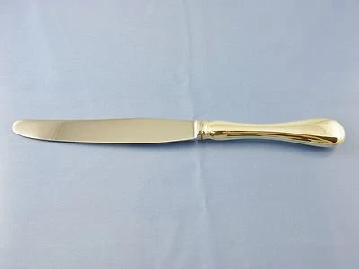 CUCHILLO DE CENA INGLÉS ANTIGUO AÑOS 20 MANGO HUECO HOJA MODERNA DE BIRKS REGENCY  Foto 1 de 4