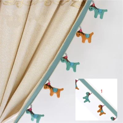 1M Cartoon Horse Sewing Curtain Tassels Fringe Trim DIY Drapery Accessory Modern - Image 1 of 4