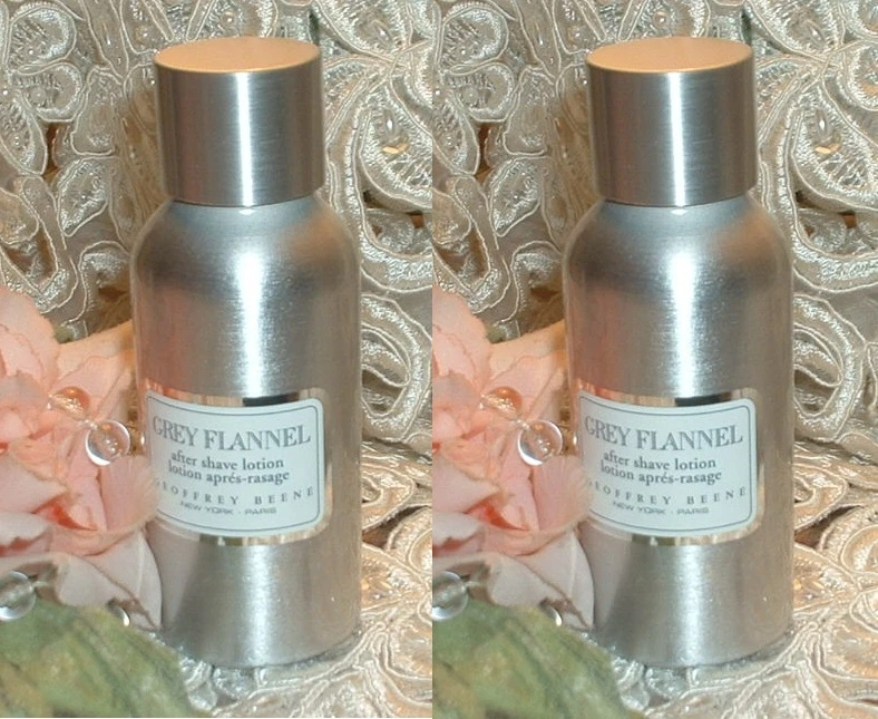 ~2~ FLANELA GRIS Geoffrey Beene ~ 2 oz / 60 ml CADA UNO ~ LOCIÓN PARA DESPUÉS DEL AFEITADO Foto 1 de 1