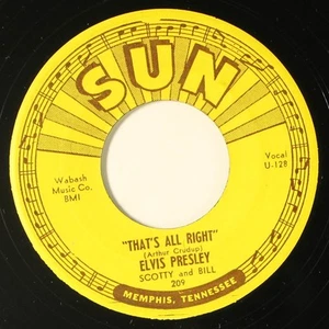 ELVIS PRESLEY: that's all right SUN 7" Single 45 RPM Hear! - Bild 1 von 2