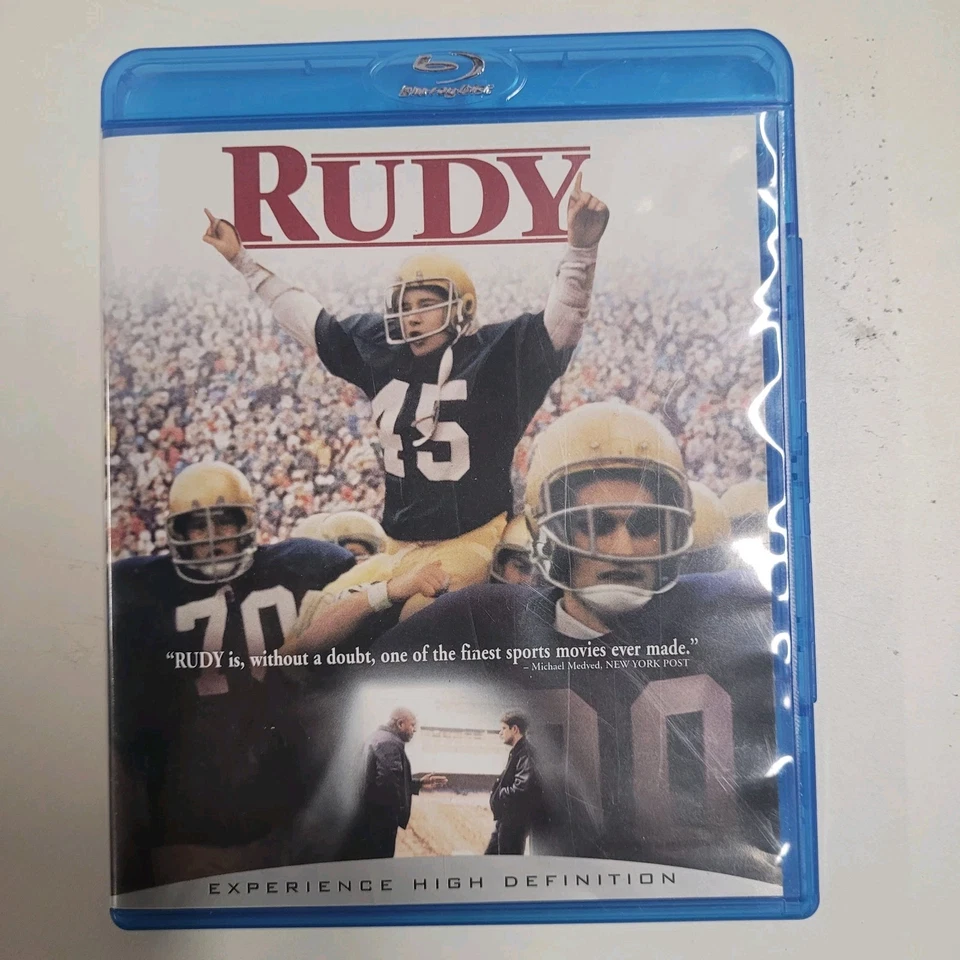 Rudy Blu Ray, Notre Dame underdog movie - Image 1 of 3