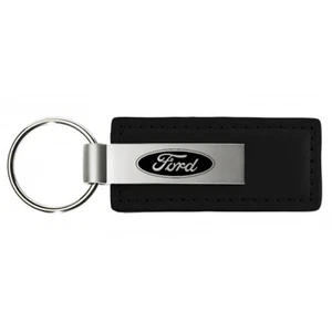 , INC. Officially Licensed Leather Key Chain for Ford (Black) - Picture 1 of 4