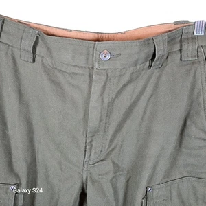 Duluth Trading Co Cargo Pants Mens 40x34 Green Cotton Work Utility Outdoor - Picture 1 of 9