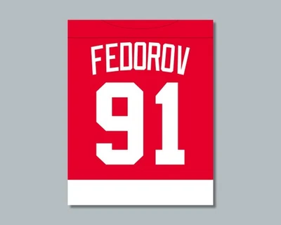 SERGEI FEDOROV 1990's Detroit Red Wings comparable Photo 8x10 11x14 16x20 JZ - Image 1 of 4