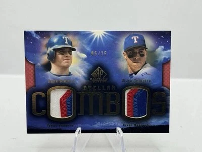 Hank Blalock & Mark Teixeira Stellar Combos Patches 05/25 2004 Upper Deck Texas - Image 1 of 2