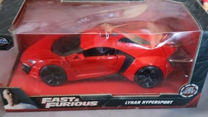 1/18 24? SCALE JADA FAST & FURIOUS RED LYKAN HYPERSPORT NEW SEALED f - Picture 1 of 8
