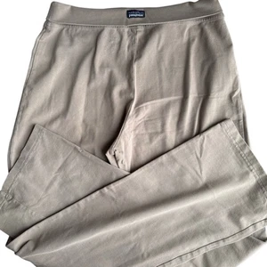 Patagonia Beige Organic Cotton Straight Leggings Layering Size Small S Mid Rise - Picture 1 of 9