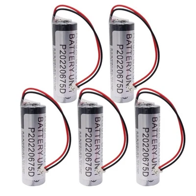 5PCS R88A-BAT01G batteria 3.6V 2000mAh per Omron PLC batteria di backup ER6V con spina - Immagine 1 di 3