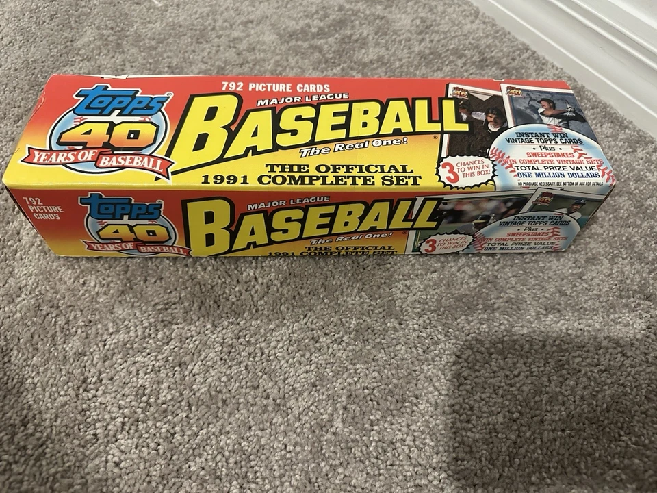 Juego completo de tarjetas de béisbol de las Grandes Ligas Topps 1991 Foto 1 de 3