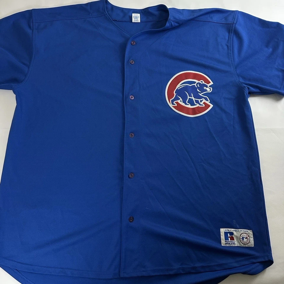 Camiseta Russell Athletic MLB Chicago Cubs Azul Sammy Sosa Para Hombre Talla 5XL De Colección Foto 1 de 4