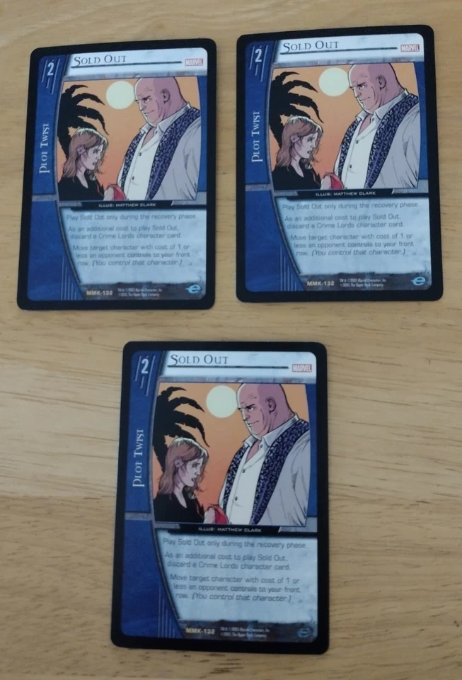 MARVEL VS TCG MMK-132 Sold Out Rare X3 - Image 1 of 1