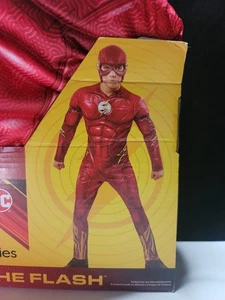 Boys DC Comics The Flash Red Muscle Jumpsuit Halloween Costume M (8) - Bild 1 von 5