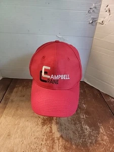 Vintage Campbell Crane Snapback Hat Red OSFM EUC  - Picture 1 of 7