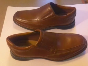 Clarks Collection Herren Braun Leder Slipper Halbschuhe 10,5M Ultimativer Komfort NEU - Bild 1 von 4