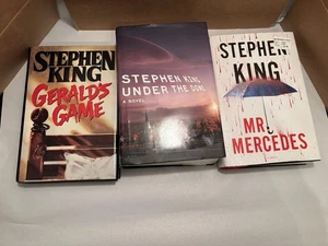3 PC Stephen King Hardcover Lot Gerald’s Game Under The Dome Mr Mercedes  - Imagen 1 de 13