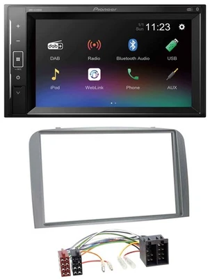 Pioneer DAB MP3 2DIN Bluetooth USB Autoradio für Alfa Romeo 147 GT 00-10 silber - Bild 1 von 4