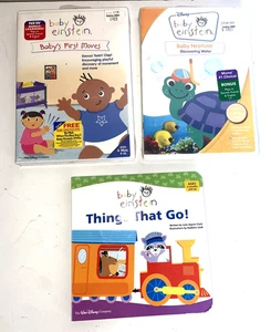 NEW Lot of 2 Disney's Baby Einstein DVD Bundle Baby Neptune, First Moves & Book - Picture 1 of 15