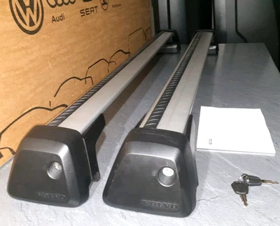 BARRAS DE TECHO ORIGINALES BARRA DE ALAS VOLVO V90 / V90 CC CON RIELES EMPOTRADOS BARRA DE ALA 2017-ON Foto 1 de 4