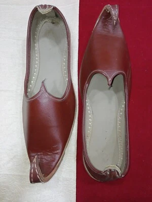 Zapatos de mujer de cuero hechos a mano indios Khussa mocasines jutties planos EE. UU. 9,5-12,5 Foto 1 de 4