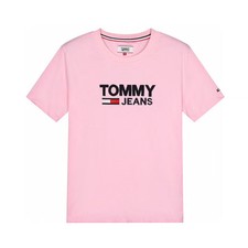 Tommy Hilfiger Denim Damen T-Shirt Ladies mit Logo Rosa Pink Basic S-XL NEU OVP Tommy Hilfiger Denim Damen T-Shirt Ladies mit Logo Rosa Pink Basic S-XL NEU OVP