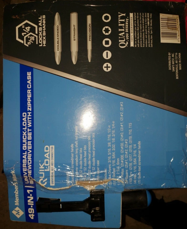 Member's Mark 49-in-1 Universal Quick-Load Screwdriver Set with Zipper Case - Image 1 of 1