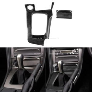 2PCS For Nissan GTR R34 (RHD) Real Carbon Fiber Gear Surround Gear Panel Cover - Picture 1 of 12