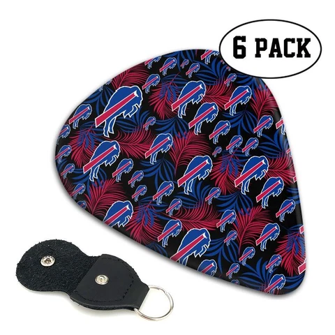 6pcs Buffalo Bills Guitar Pick Guitar Accessories Printed Pick,fans Gift Cover