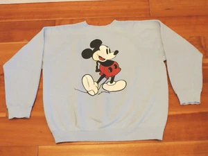 Vintage 1960s Mickey Mouse Sweatshirt Walt Disney Productions Large Made USA Rar - Picture 1 of 21