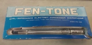 Vintage Fen-Tone Dual-Impedance Electret Condenser Microphone 587-1903 In Box - Picture 1 of 19