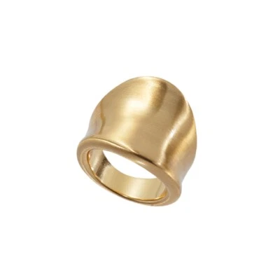 Park Lane Modern Ring Brushed Gold Tone Minimalist Simple Design Size 5.5 - Image 1 of 4