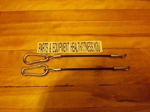 NO OFFER dont ask.Bowflex 10” Cables Lat, Leg, Squat Xtreme/2 SNAP HOOKS - Picture 1 of 1