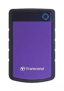 Transcend 4TB StoreJet 25H3 USB 3.1 Purple Hard Drive w/ Shock Protection - Picture 1 of 2