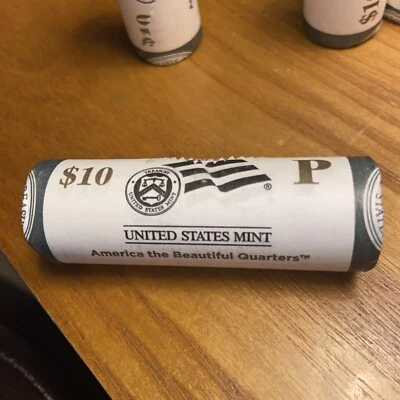 2010-P ATB Quarter Yellowstone National Park 40-Coin Roll BU - Image 1 of 4