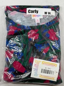 New Women's LuLaRoe Carly High Low Summer Casual Short Sleeve Dress Medium 14 - Picture 1 of 2