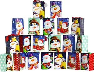 Printed Christmas Design Gift Bags, Small, 20-Count - Picture 1 of 3