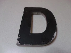 VINTAGE WAGNER SIGN SERVICE MARQUEE ALUMINUM LETTER D 6 INCH TALL - Picture 1 of 2