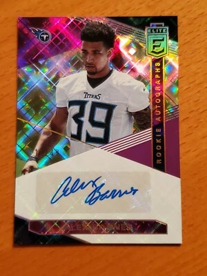 2019 Elite Rookie Auto Purple Alex Barnes Kansas St Titans RB #'d 19/49 - Image 1 of 2