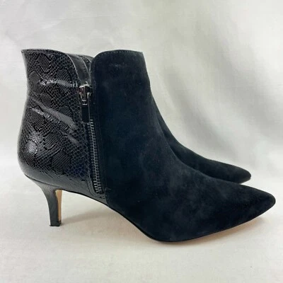 G.I.L.I. Botines para mujer Gi-Gailee Lusreous serpiente punta negra EE. UU. 7,5 M Foto 1 de 4