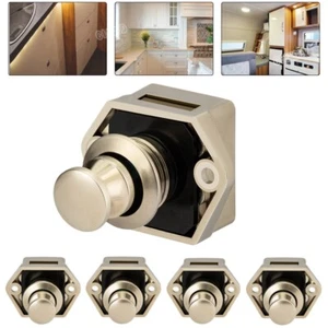 5x Push-Lock Möbelschloss Druckschloss Camping Boot Caravan Wohnmobil Druckknopf - Bild 1 von 13