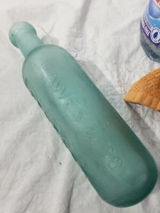 Rare Lawe's & Co. Belfast Ginger Ale Torpedo bottle blue very old - Picture 1 of 5