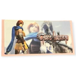 Sony PlayStation 2 PS2 Chaos Legion Vintage Capcom Official Memory Card Sticker - Picture 1 of 1