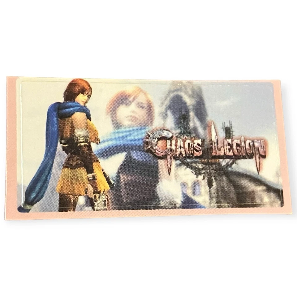 Sony PlayStation 2 PS2 Chaos Legion Vintage Capcom Official Memory Card Sticker - Image 1 of 1