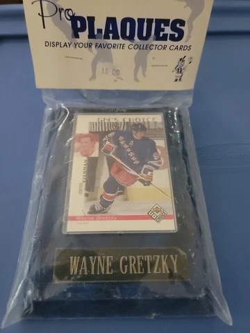 New York Rangers Wayne Gretzky NHL Pro Plaque Hockey Card Wood Frame New Cover